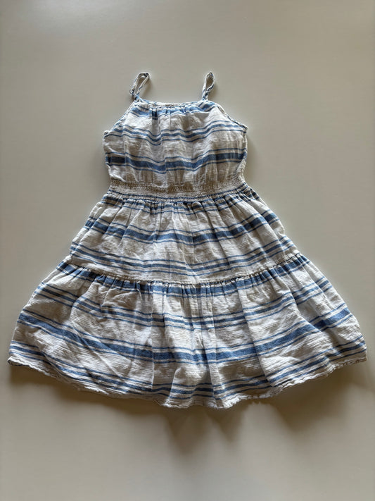White & Blue Striped Dress