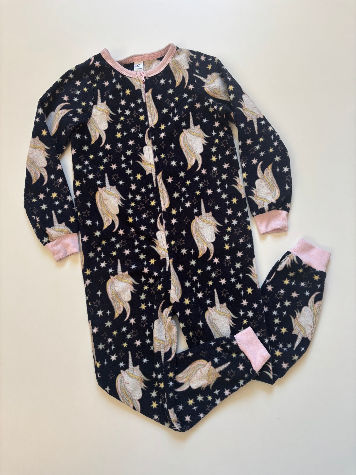Navy Unicorn Fleece Sleeper