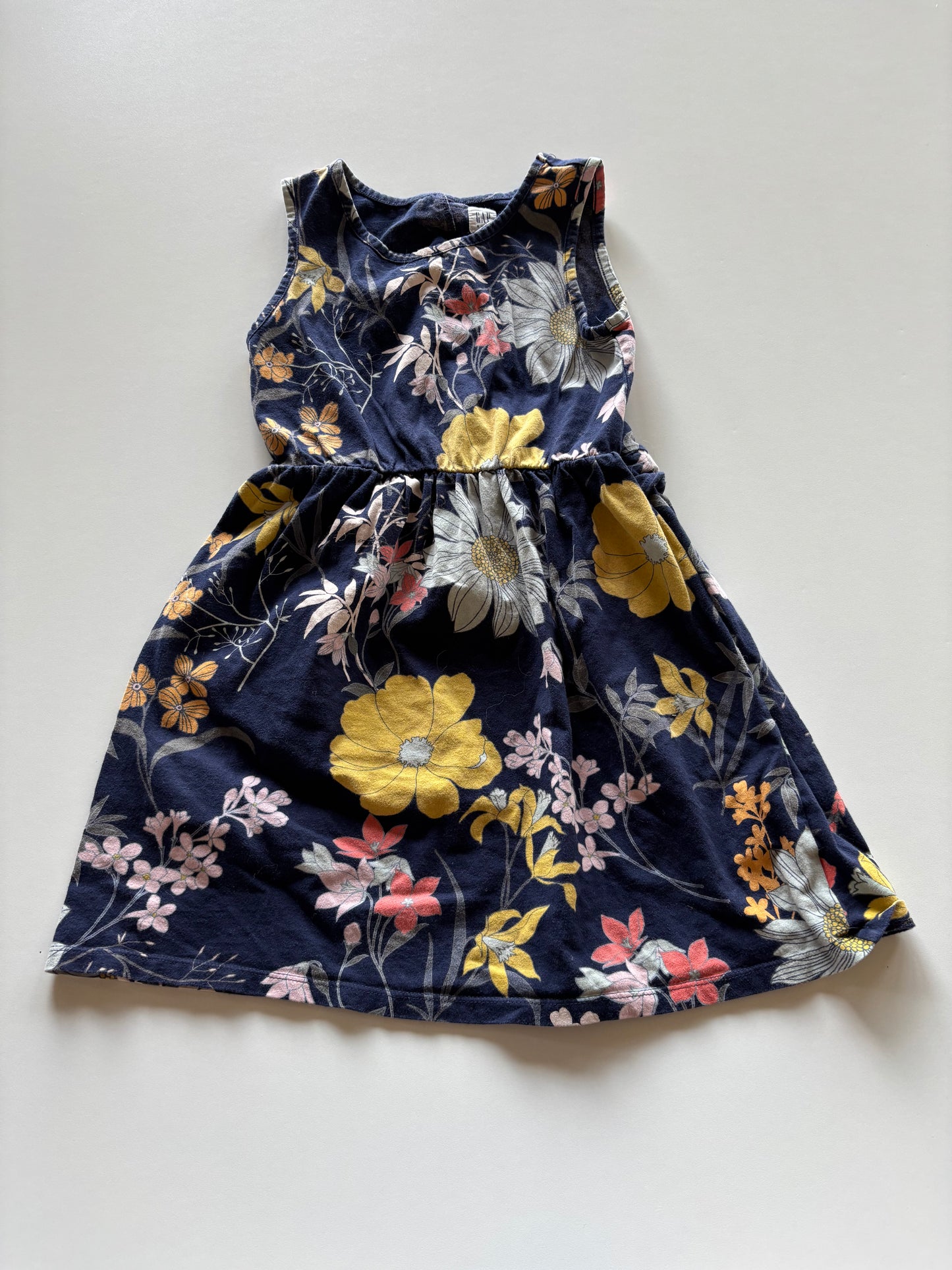 Navy Floral Dress