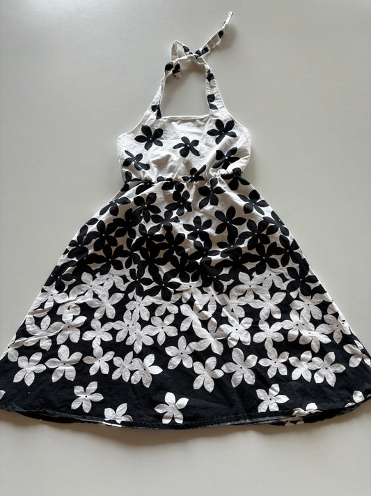 Black & White Halter Dress