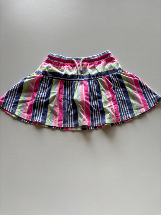 Neon Striped Skort