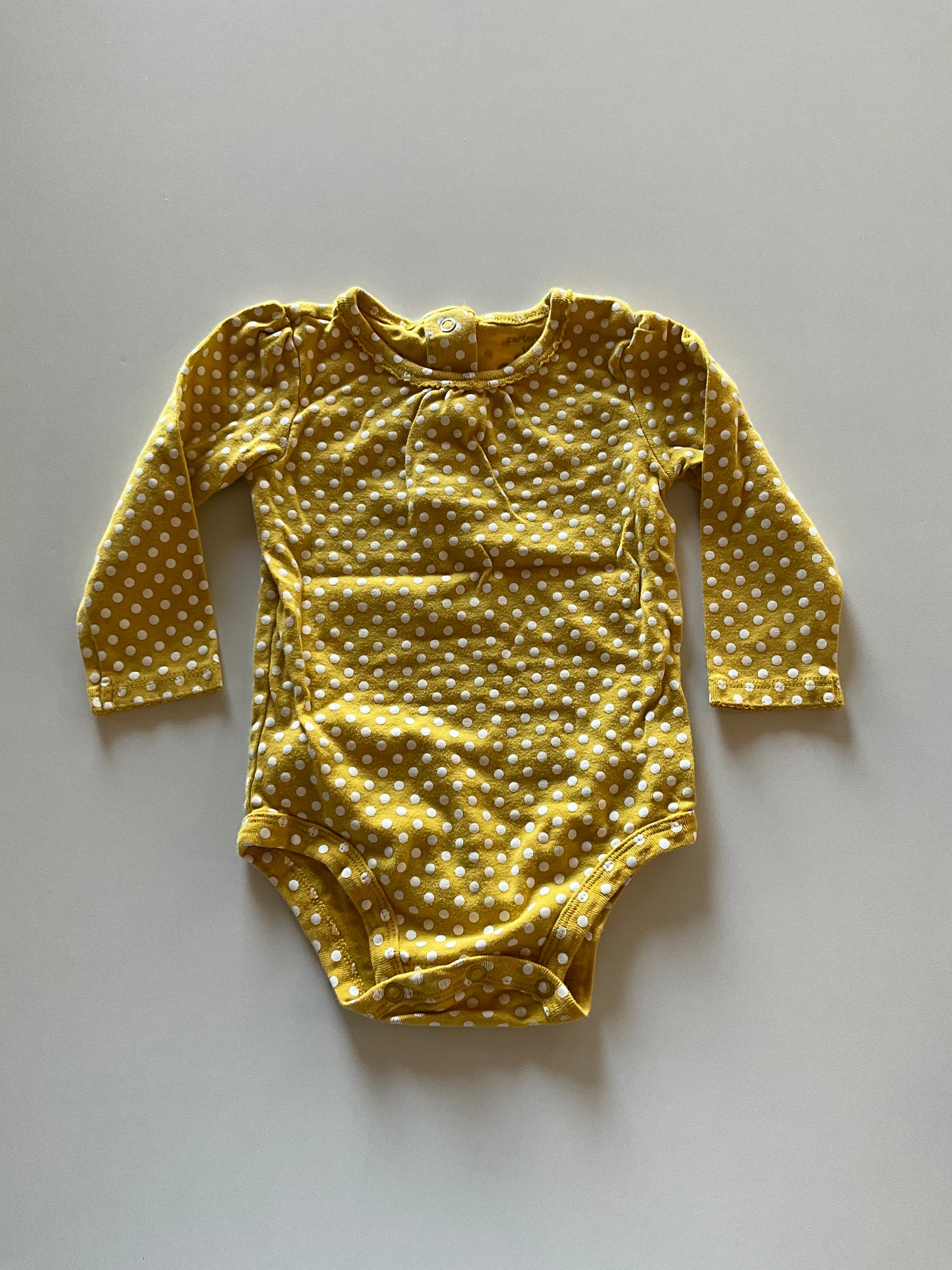 Yellow Polka Dot Onesie