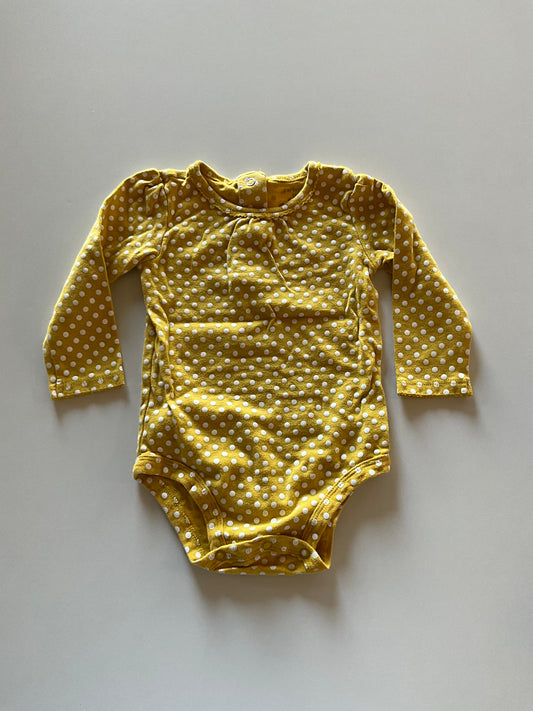 Yellow Polka Dot Onesie
