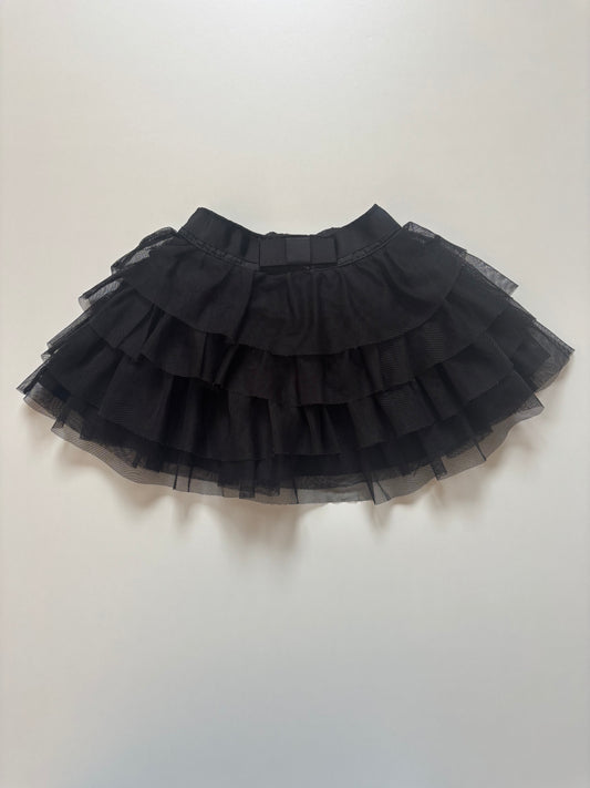 Black Layered Tulle Skirt
