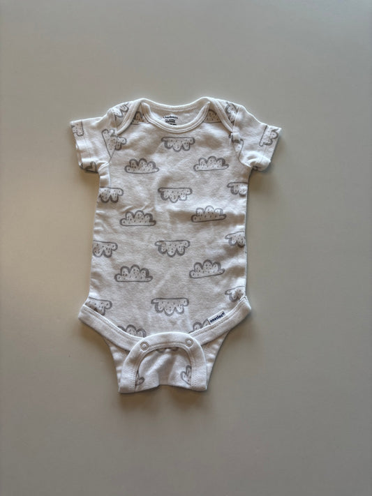 White & Grey Cloud Onesie