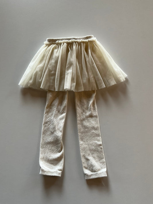 Cream Tutu with attached Leggings