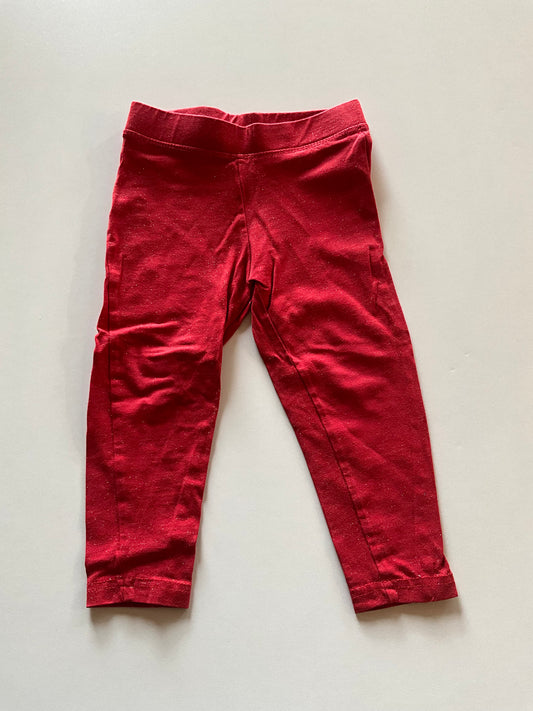 Sparkly Red Leggings