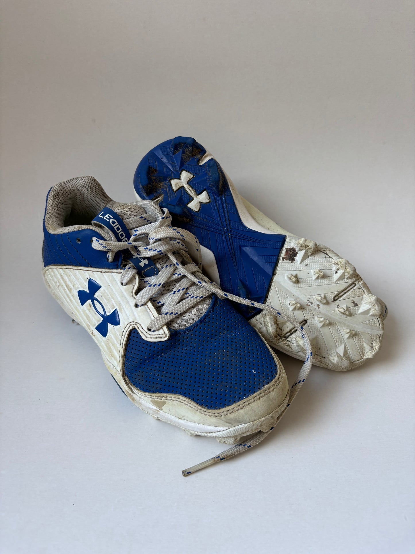 Blue & White Cleats