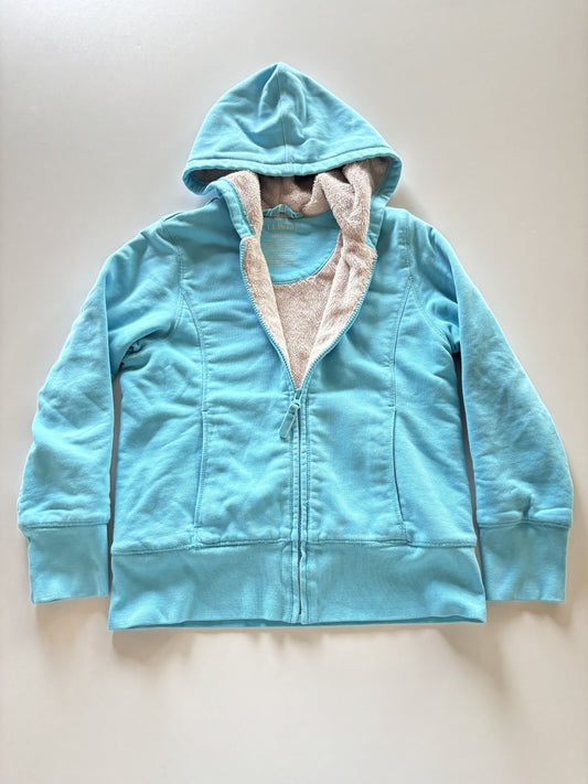 Thick Light Blue Zip Up Hoodie