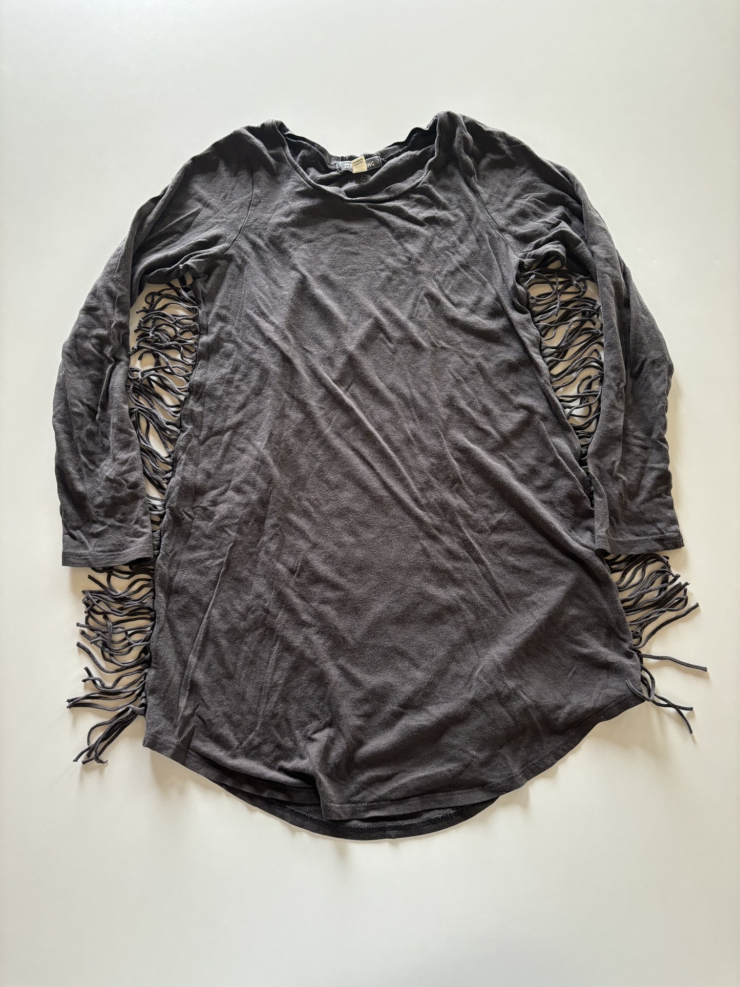 Charcoal Tassel Dress