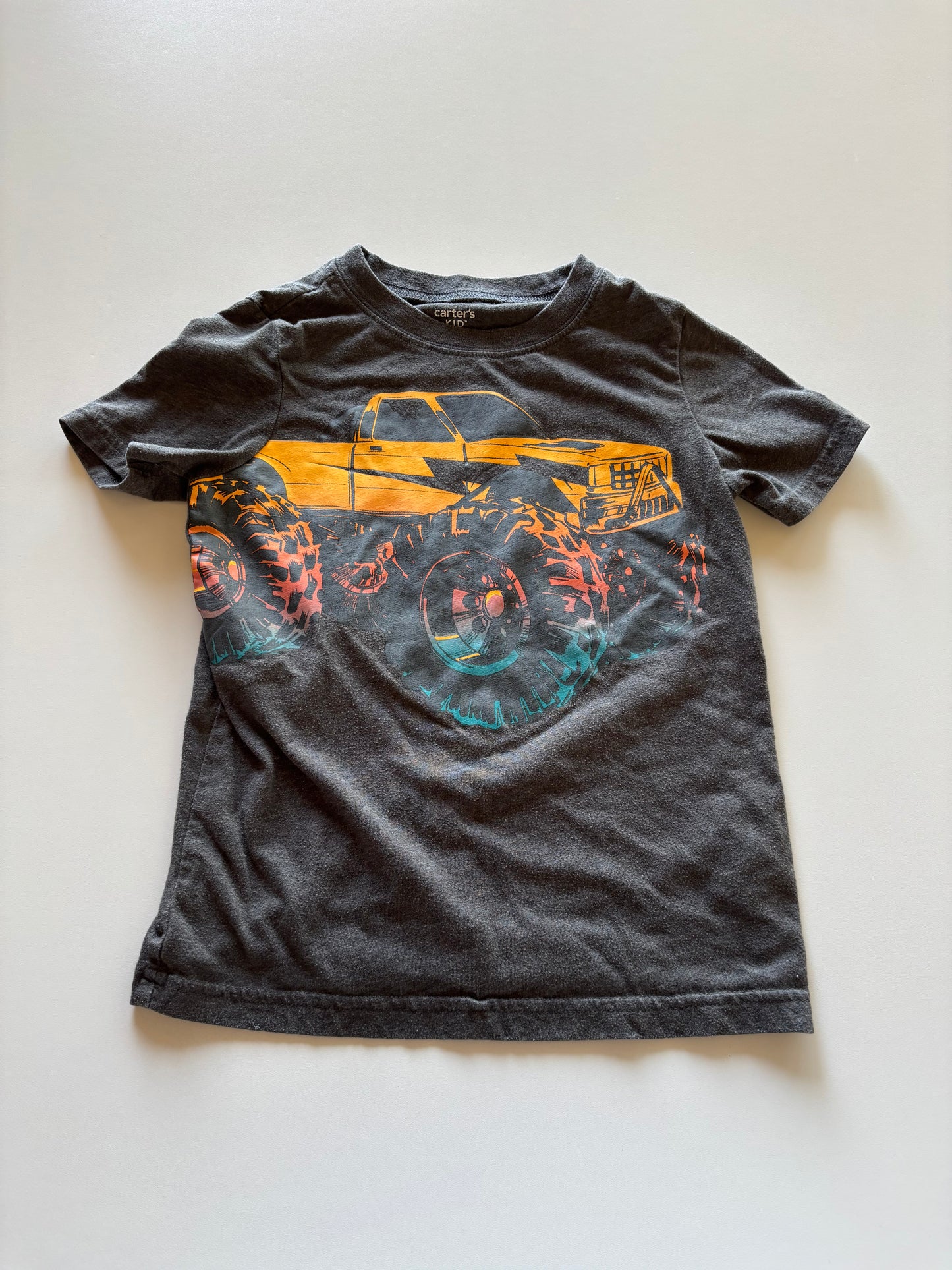 Grey Monster Truck Tee