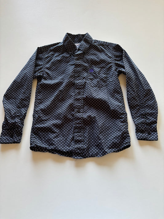 Black & Purple Polka Dot Dress Shirt