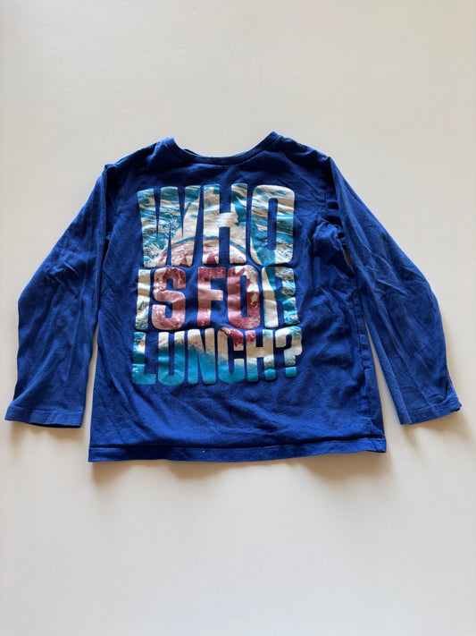 Blue Who is for Lunch Shark Shirt