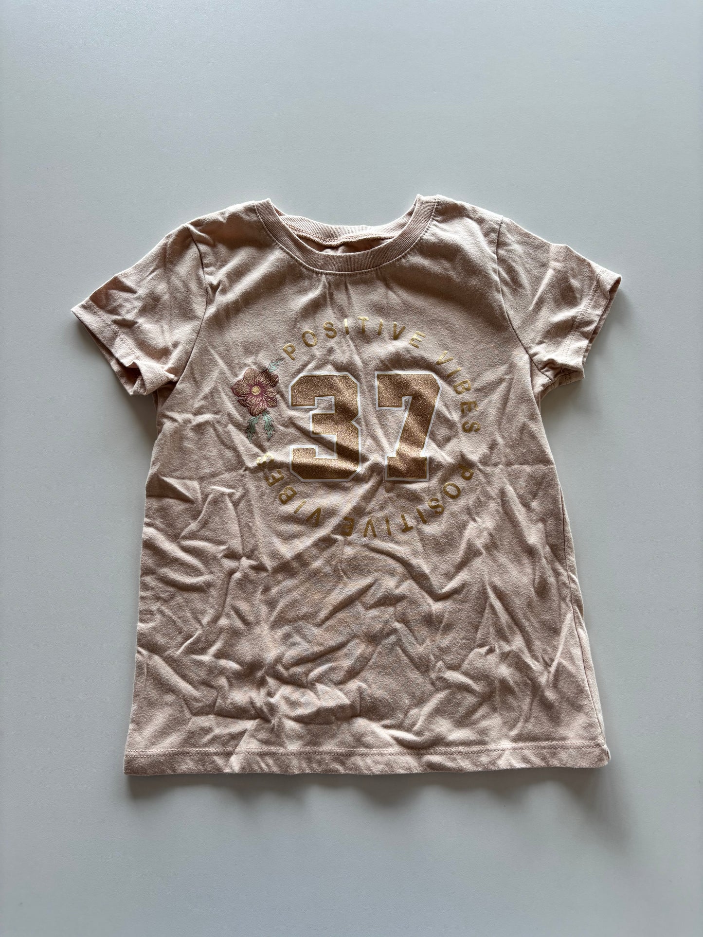 Light Brown Positive Vibes Tee