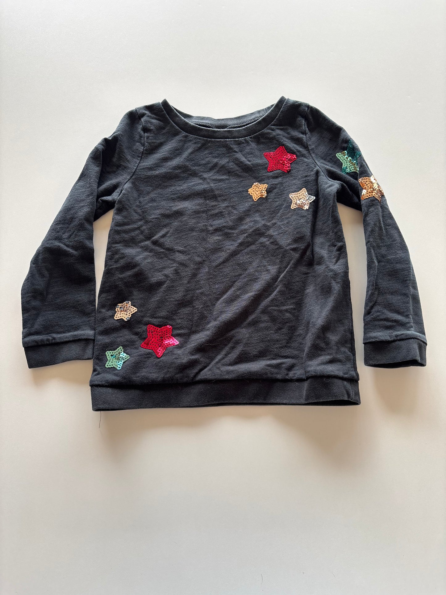 Black Sequin Star Shirt