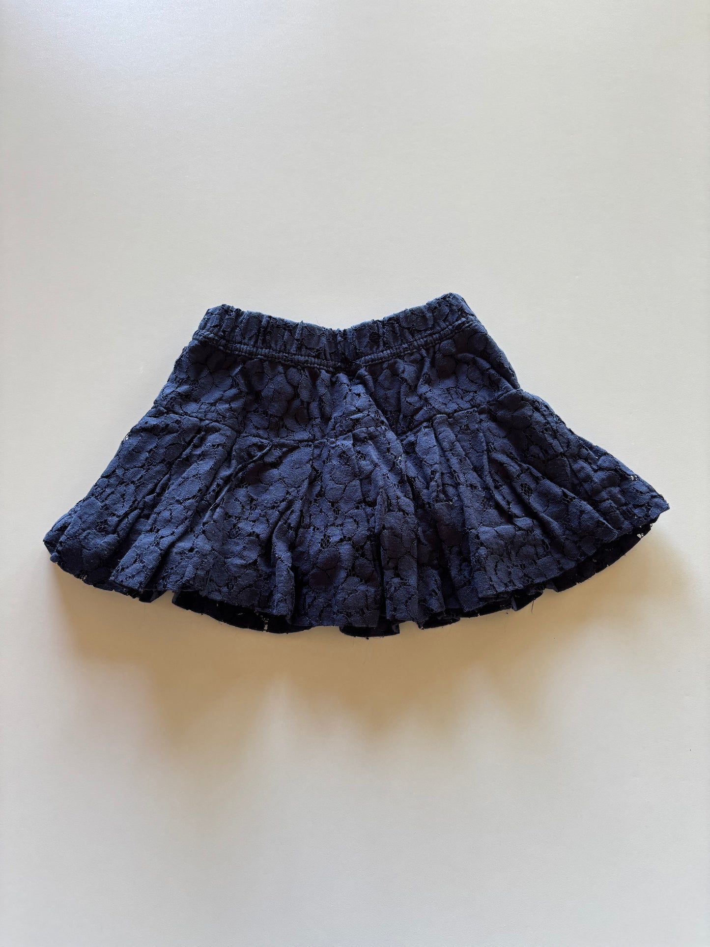 Navy Lace Skort