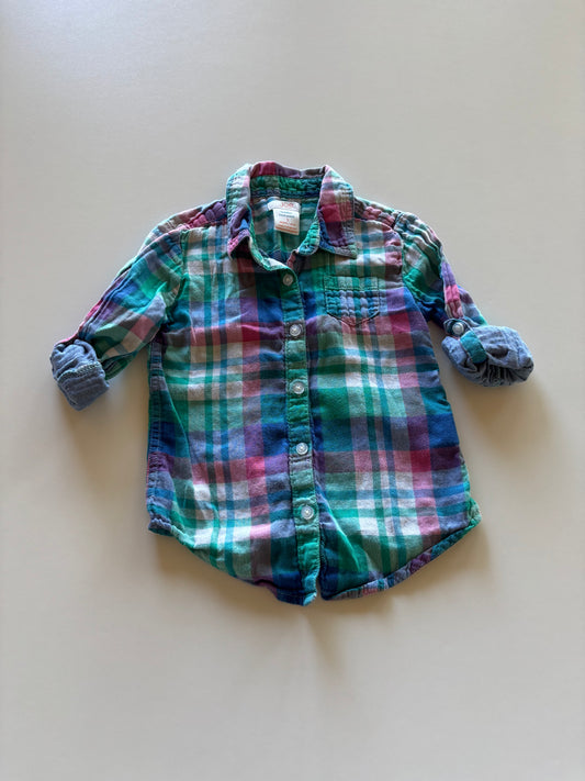 Blue Plaid Shirt