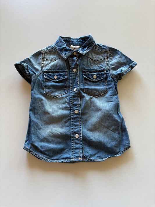 Denim Snap Up Shirt