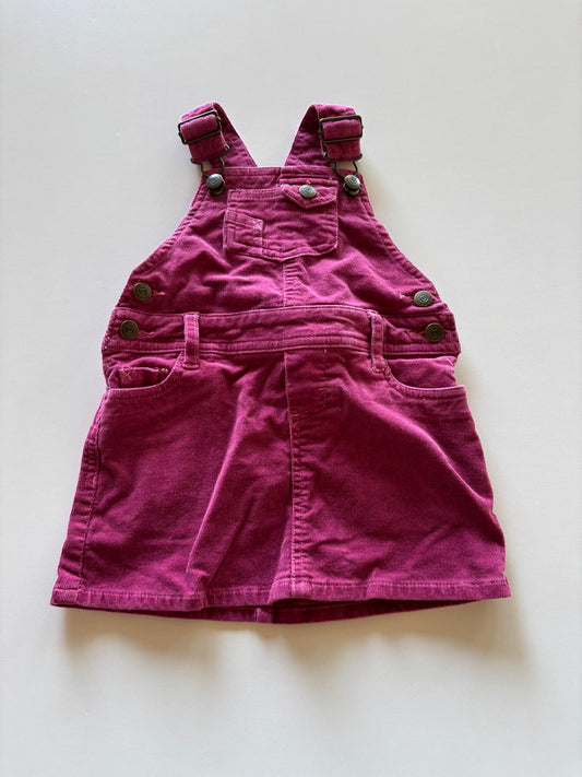 Mauve Corduroy Overall Skirt