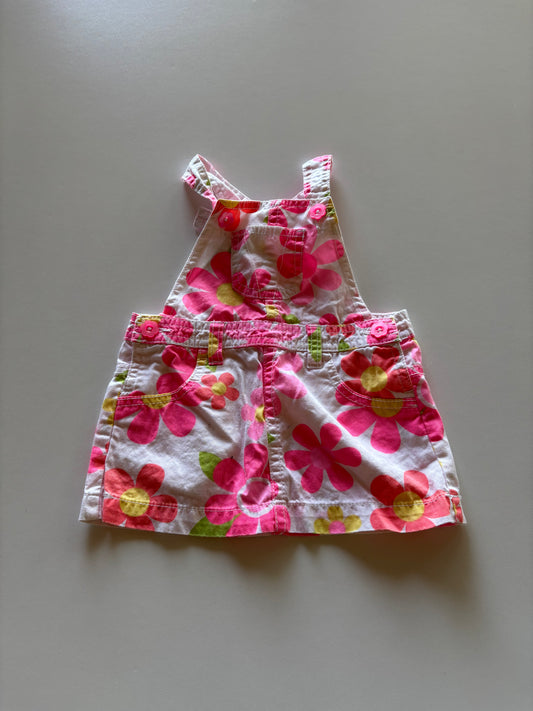 Pink Daisy Overall Skirt