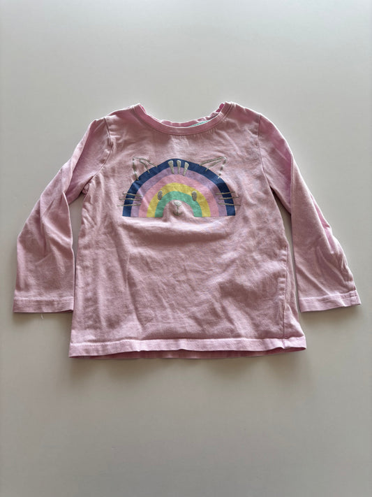 Purple Rainbow Cat Face Shirt