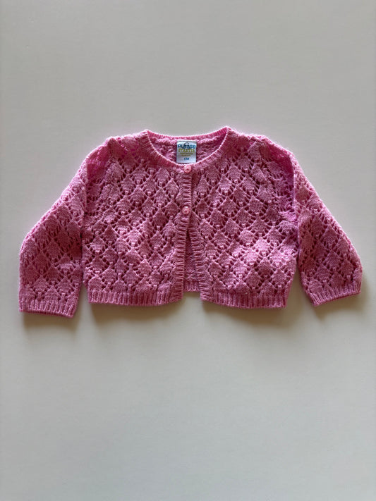 Pink Knit Cardigan
