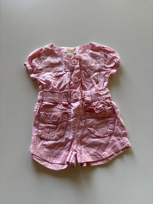 Pink Utilitarian Romper