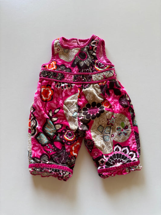 Floral Corduroy Jumpsuit