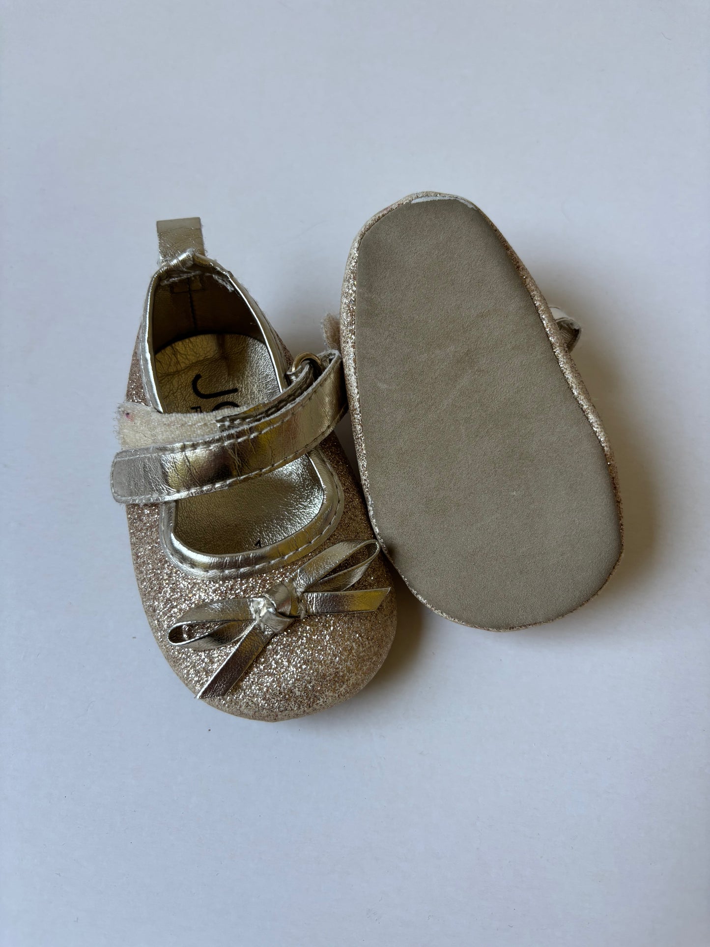 Sparkly Gold Shoes