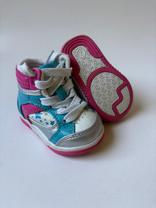 Pink & Blue High Tops