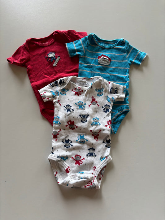 3pc Monkey Onesies