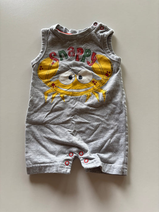 Grey Crab Romper