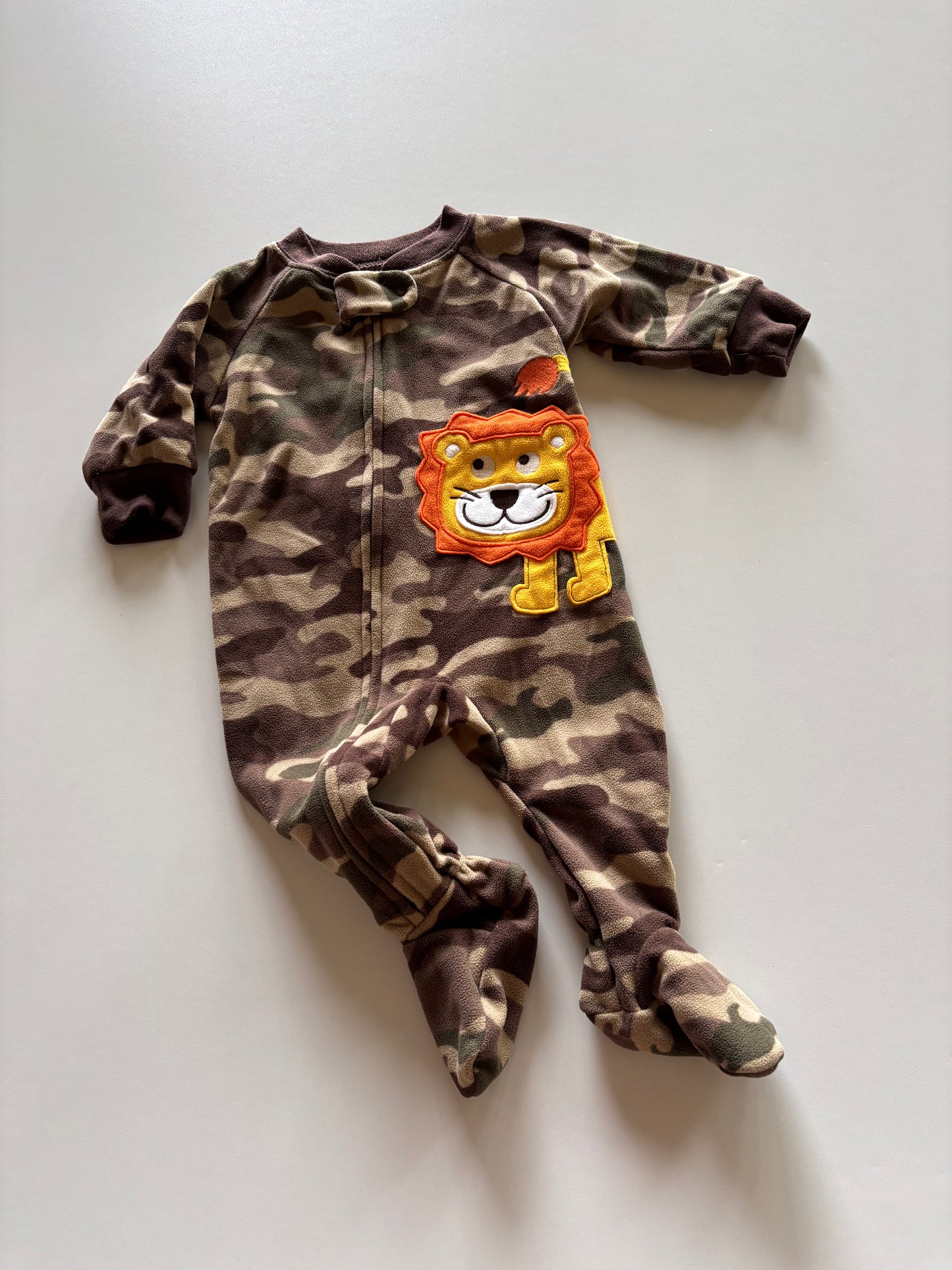 Camo Lion Fleece Sleeper