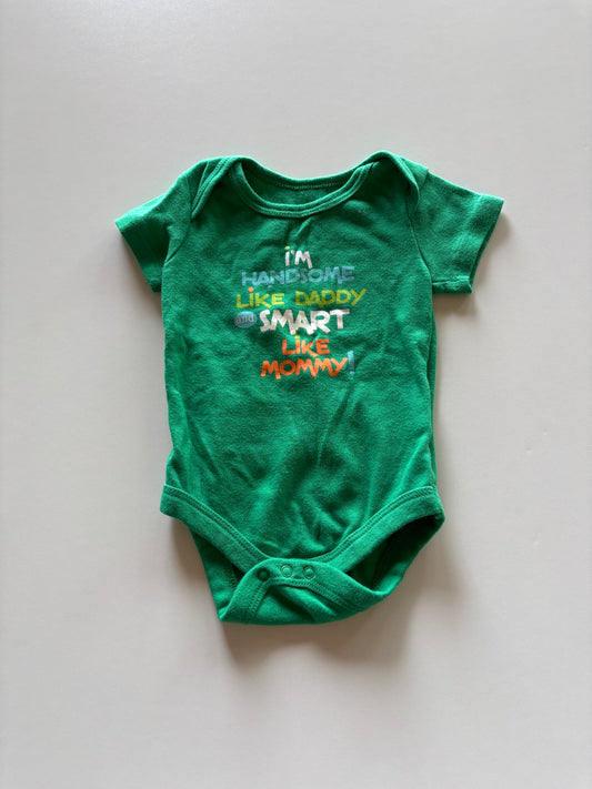 Green Handsome Like Daddy Onesie