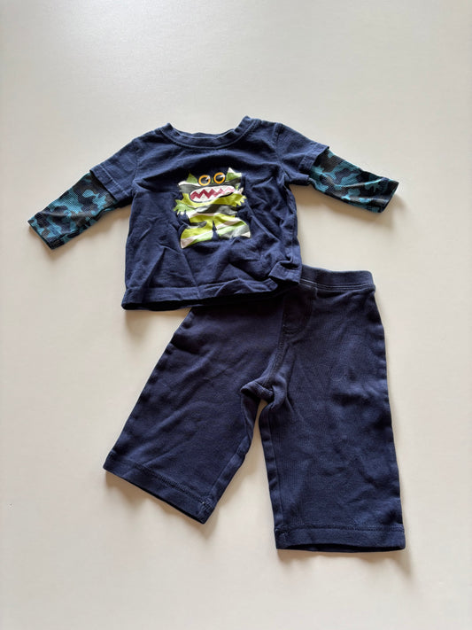 2pc Navy Monster Outfit