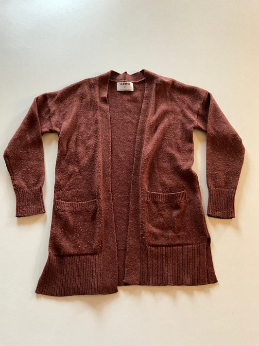 Brown Open Cardigan