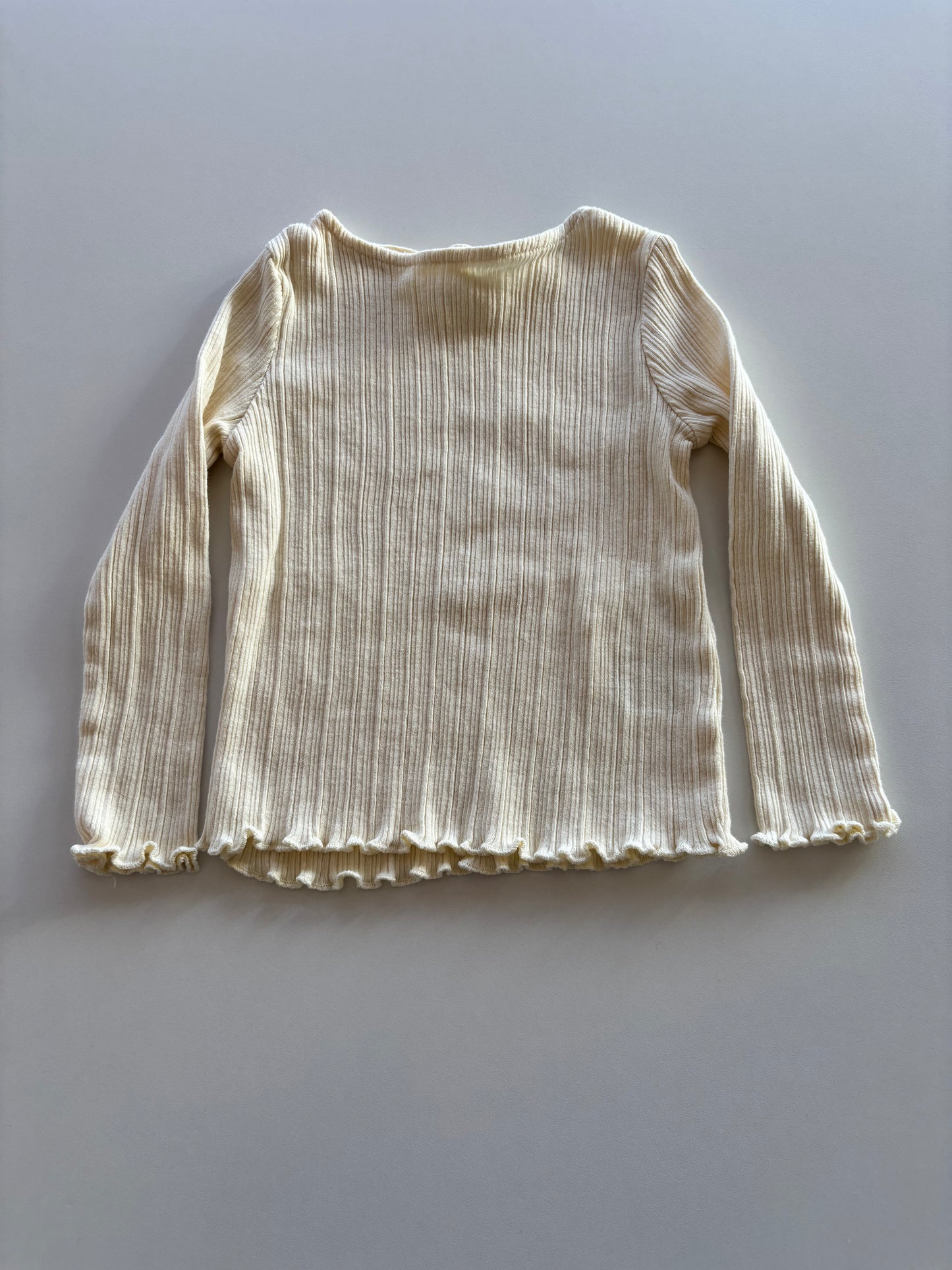 Ribbed Ivory Shirt