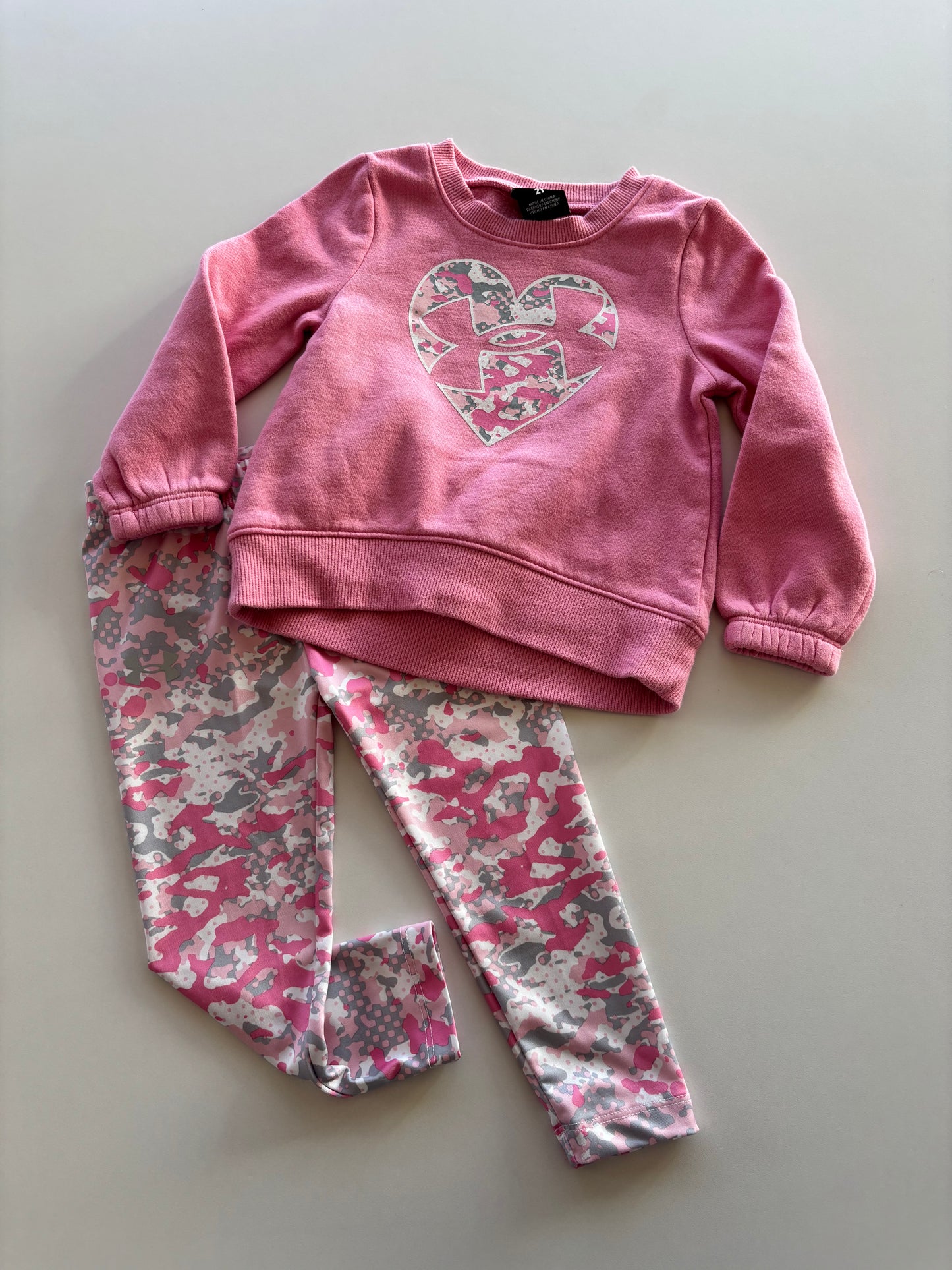 2pc UA Pink & Silver Set