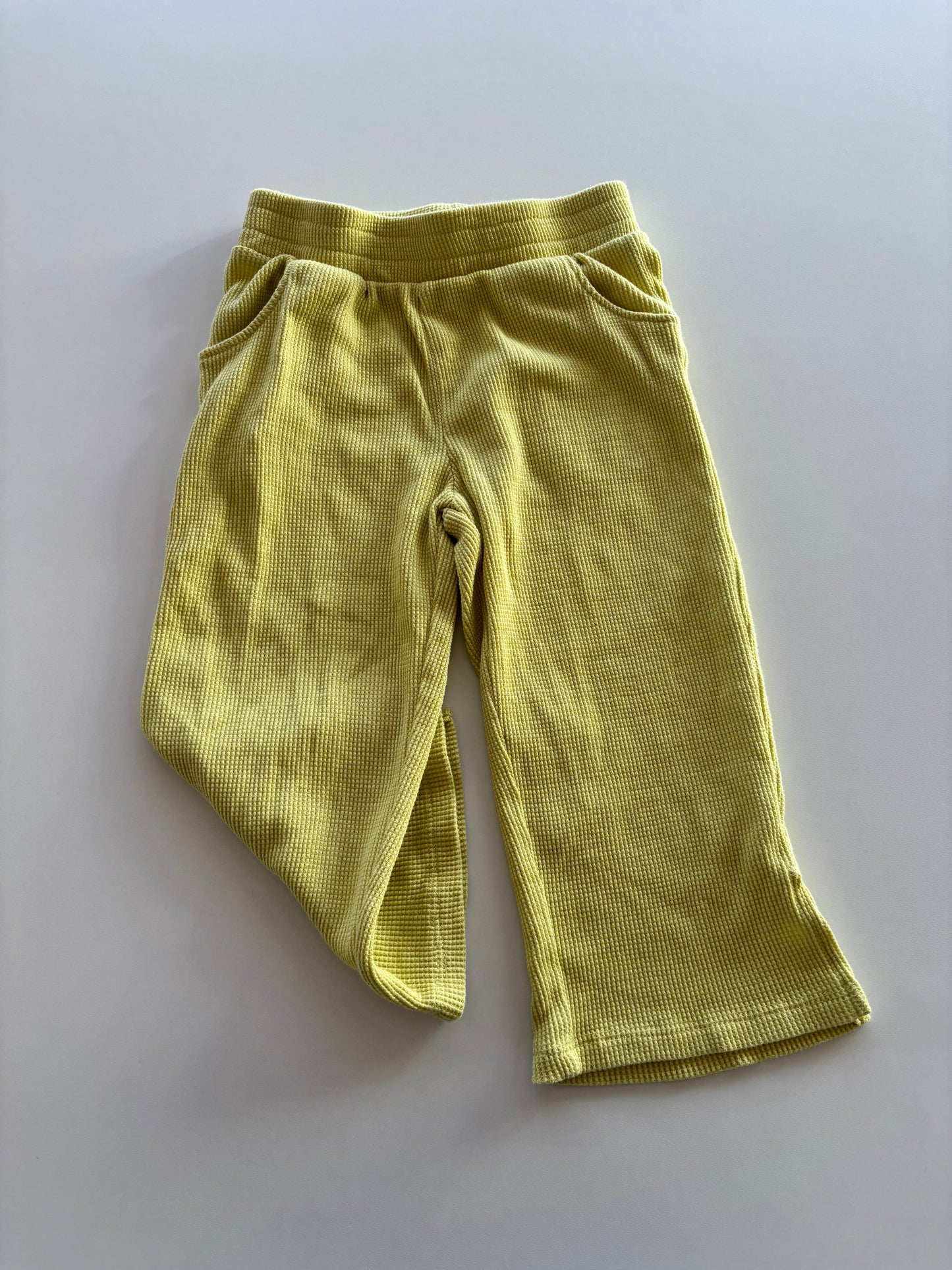 Lime Waffle Pants