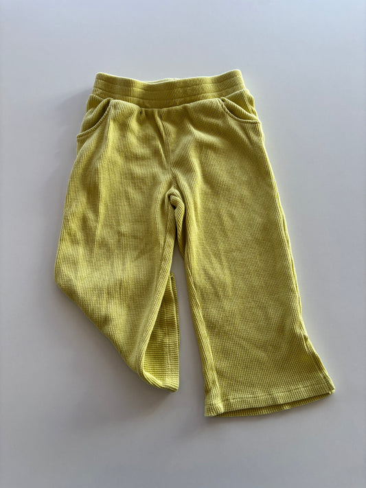 Lime Waffle Pants