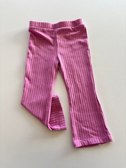 Pink Ribbed Pants