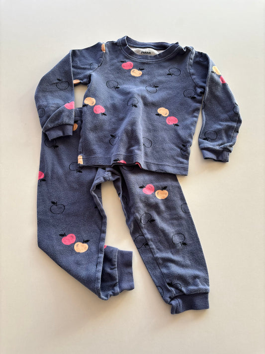 2pc Blue Apple Pajamas