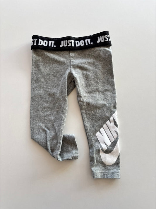 Fold Over Waist Grey Nike Leggings