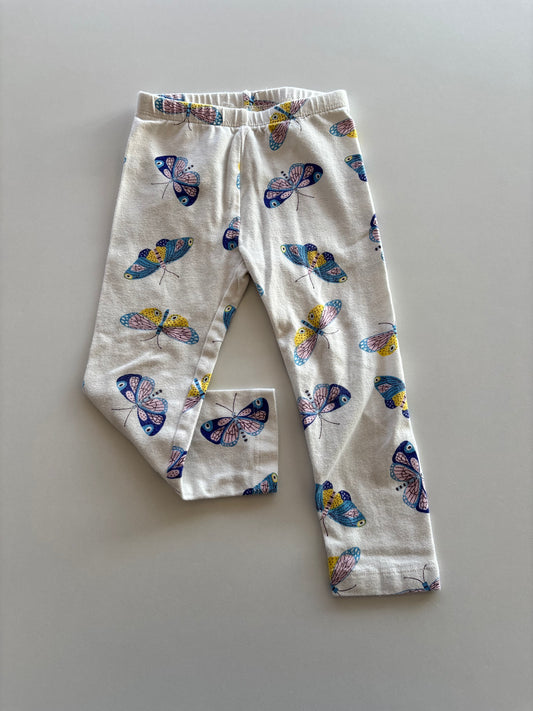White Butterfly Leggings