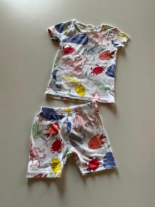 2pc Sea Life Pajamas