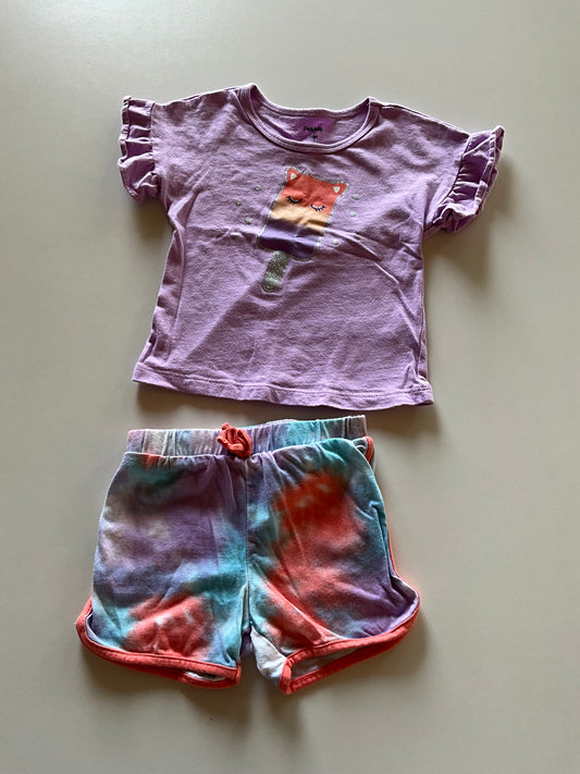 2pc Rainbow Popsicle Outfit