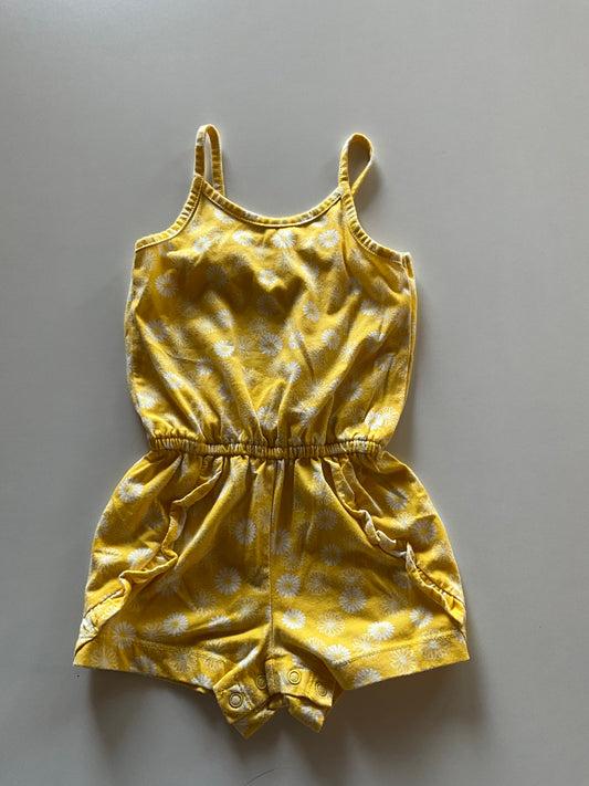 Yellow Daisy Romper