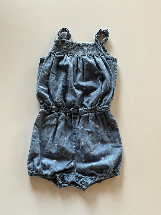 Anchors Chambray Romper
