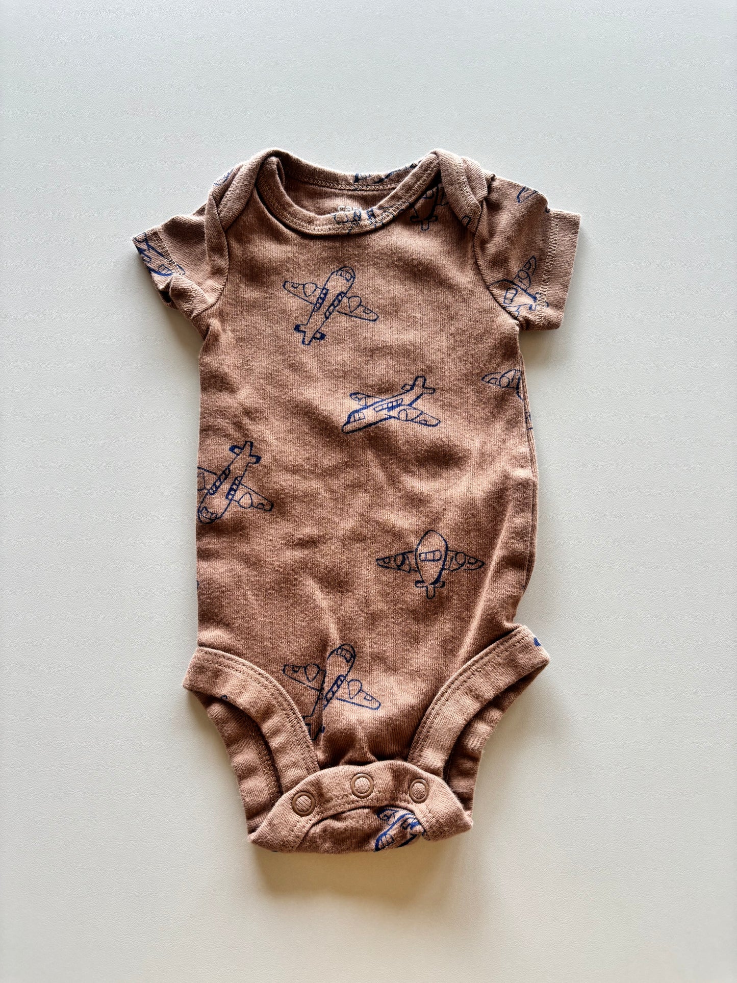 Brown Airplane Onesie