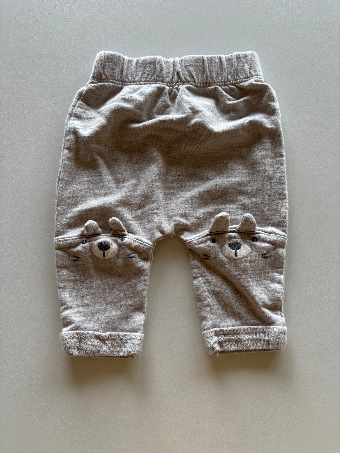 Brown Melange Bunny Knee Pants